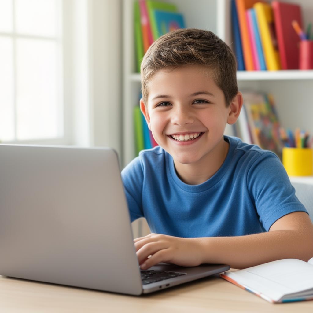 Child learning with JetLearn AI tutor